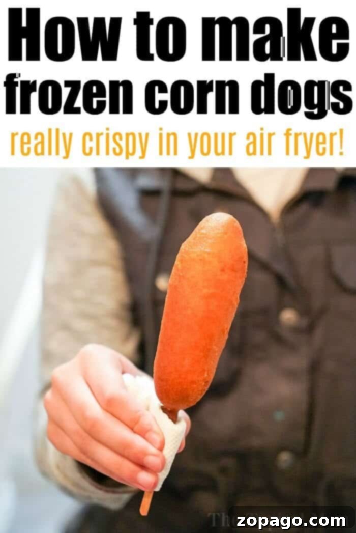 Crispy Frozen Air Fryer Favorites 8 Frozen food in air fryer - Corn Dogs
