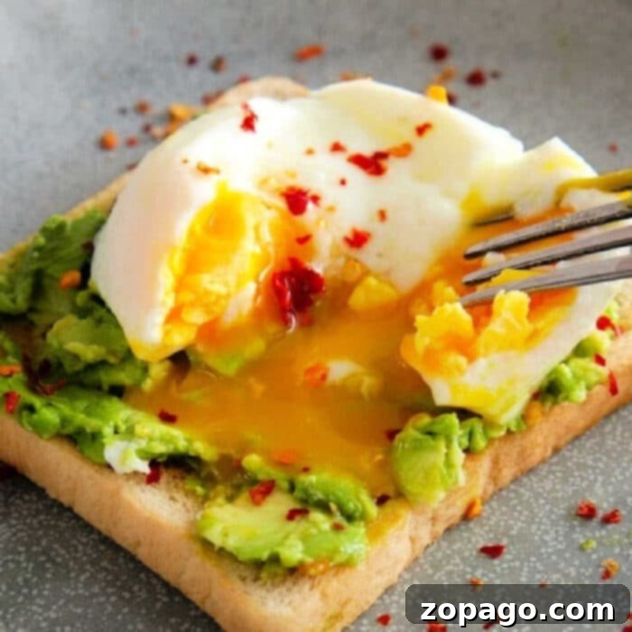 Foolproof Instant Pot Poached Eggs 2 Perfectly poached eggs cooked in a pressure cooker, ready to serve.
