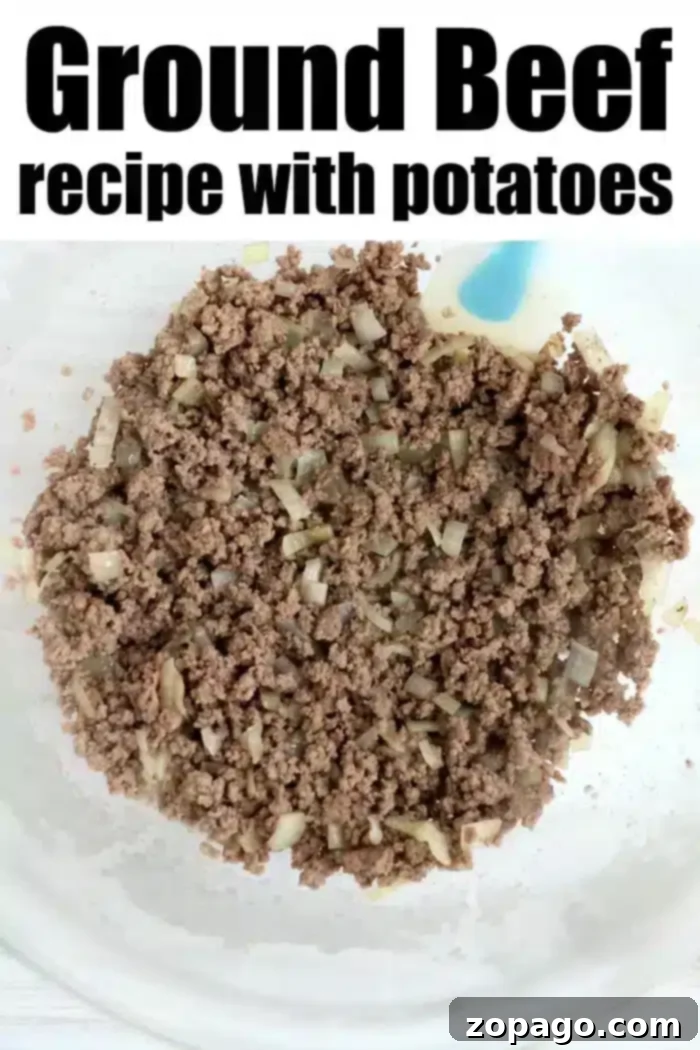Easy ground beef recipes that are family friendly and full of flavor. Rich ground beef and mixed vegetables in a savory gravy, ready to be topped with mashed potatoes for a comforting Shepherd's Pie.