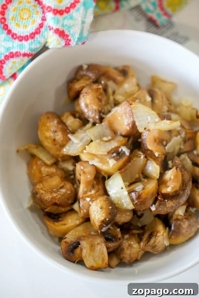 Crispy Air Fried Mushrooms 8 Air fryer mushroom recipe, a close-up of the finished dish