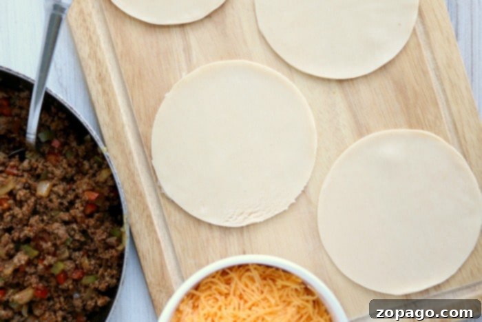 Crispy Air Fryer Empanadas 11 A delicious empanada recipe spread, showcasing various ingredients and the final product.