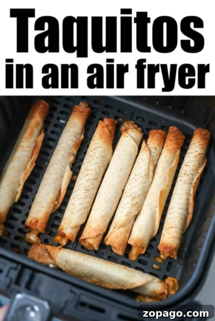 Crispy Air Fryer Frozen Taquitos 6 frozen food in air fryer