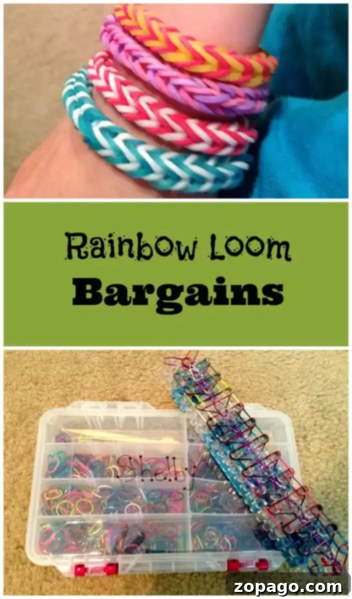 Craft Stunning Rainbow Loom Bracelets 3 A vibrant collection of Rainbow Loom bracelets showcasing different styles and color patterns.