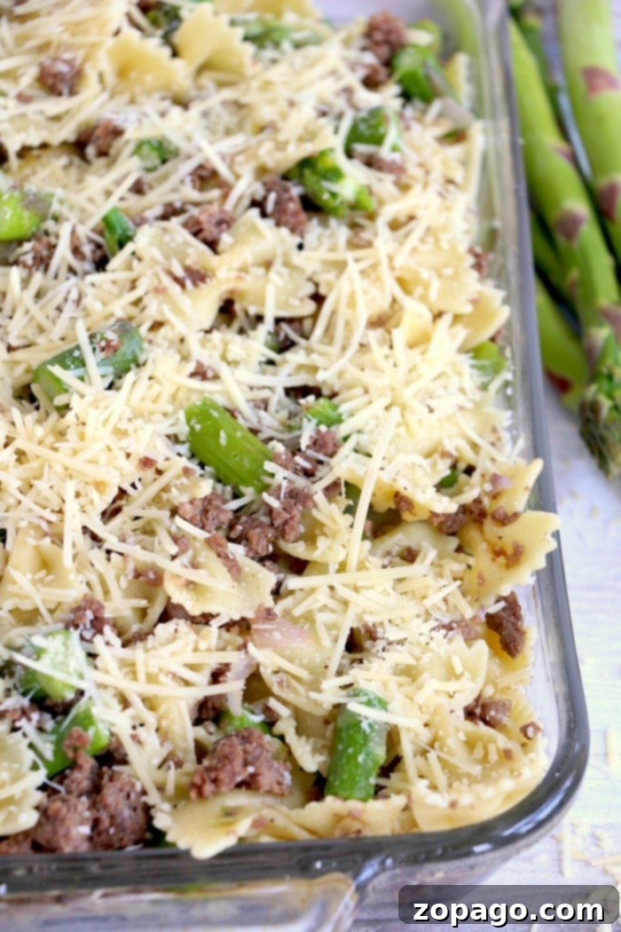 Zesty Asparagus Pasta Salad 7 Served pasta and asparagus