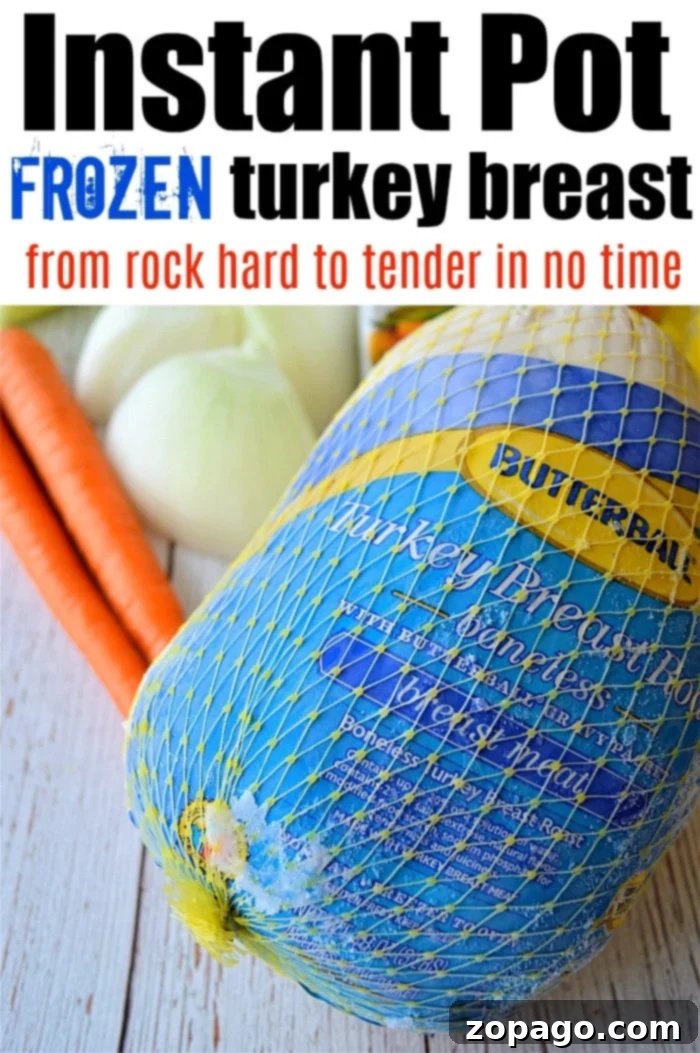 Cooking a frozen turkey breast in an Instant Pot is quick and easy, perfect for any meal, delivering tender and juicy results.