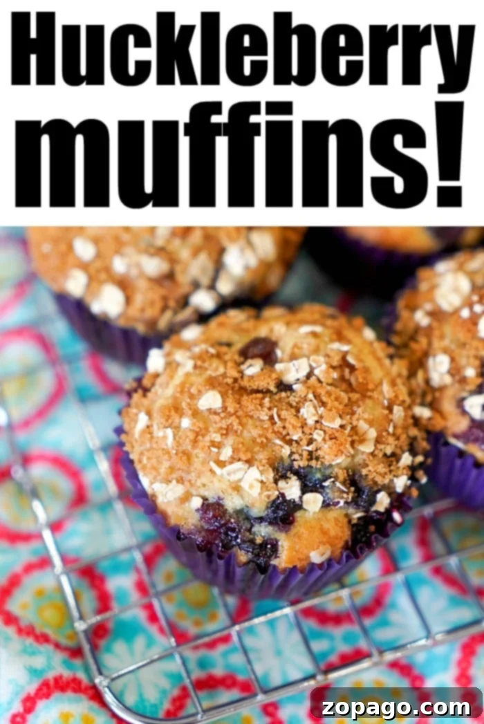 Homemade Huckleberry Muffins 7 huckleberry muffins - a basket of warm, moist huckleberry muffins ready to be served for breakfast or dessert