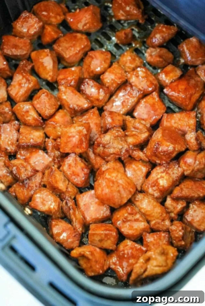 Easy Air Fryer Steak Bites 2 steak bites