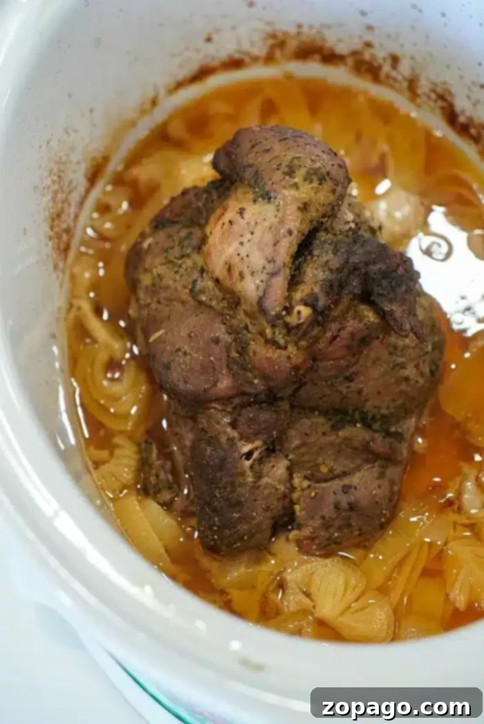 slow cooker pork shoulder