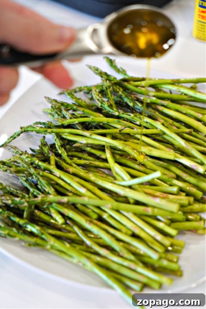 Perfectly Crispy Ninja Foodi Air Fryer Asparagus 6 air fryer asparagus recipe