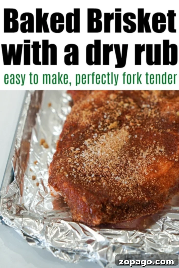 Petite Brisket Perfection 5 how to bake a brisket - A beautifully baked brisket, fork-tender and ready to be carved, showcasing its perfect crust and juicy interior.