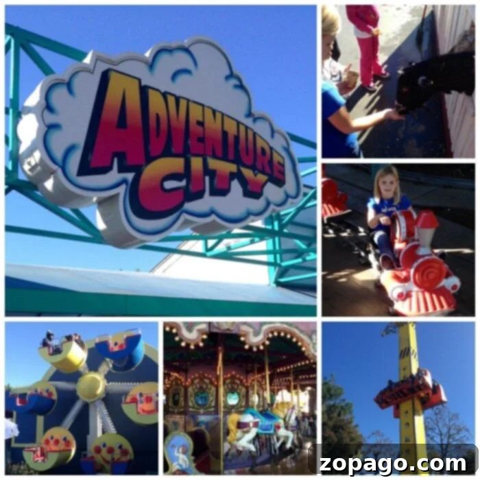 Adventure City Anaheim Amusement Park: Rides, Shows, and Petting Zoo for Kids Families enjoying the rides at Adventure City Anaheim