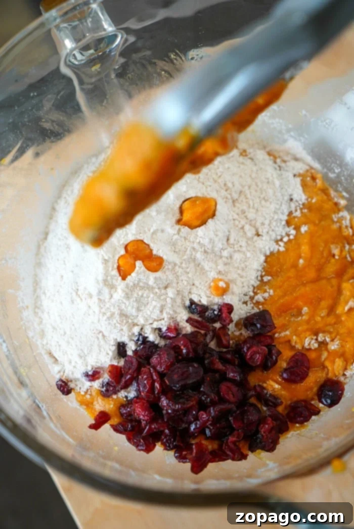 Harvest Pumpkin Cranberry Loaf 4 Moist Libby's pumpkin cranberry bread with a drizzle of white frosting.