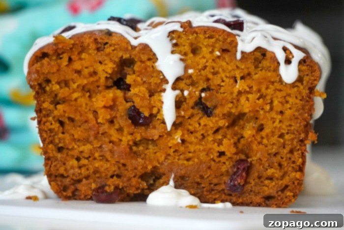 Harvest Pumpkin Cranberry Loaf 6 Delicious cranberry pumpkin bread with autumn spices.