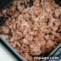 Perfect Air Fryer Ground Beef 6 air fryer hamburger