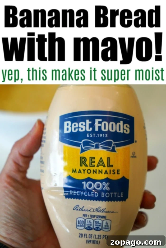 Mayonnaise Magic Banana Bread 3 mayonnaise banana bread