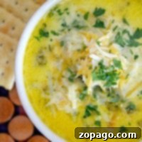 Mastering Delicious Soups in Your Ninja Foodi 11 A bowl of Pressure Cooker Broccoli Cheese Soup topped with shredded cheese and parsley, served with crackers.