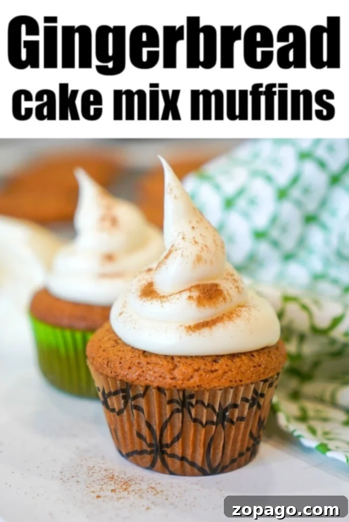Gingerbread Cake Mix Muffins 7 A beautifully arranged stack of cake mix gingerbread muffins, inviting and ready to be served, showcasing their perfect golden-brown tops.