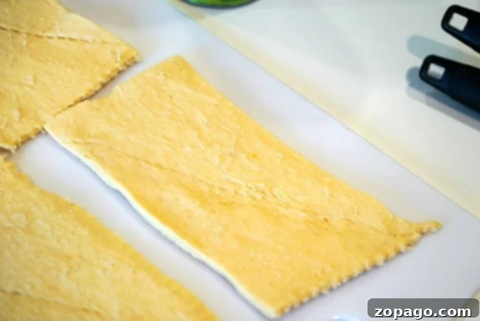 A package of refrigerated crescent rolls, a key ingredient for making quick air fryer apple turnovers.