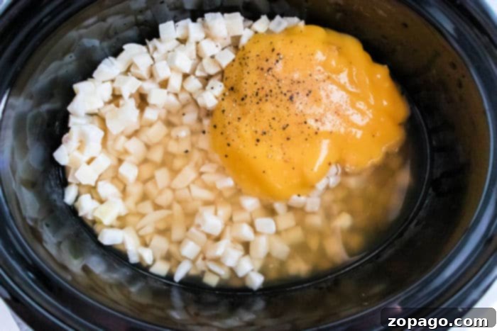 Creamy Slow Cooker Hashbrown Potato Soup 4 Crockpot Potato Soup with Hashbrowns