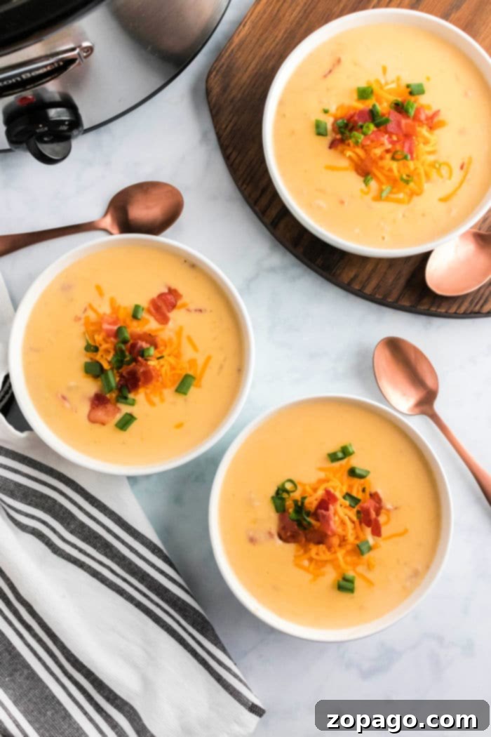Creamy Slow Cooker Hashbrown Potato Soup 8 Slow Cooker Potato Soup with hashbrowns