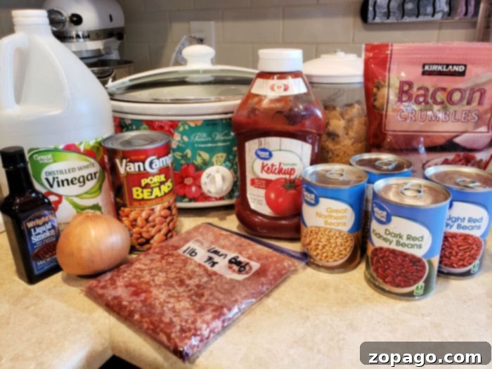 Effortless Crockpot Soup 3 Hearty slow cooker bean soup with a mix of beans
