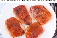No Thaw Air Fryer Pork Chops