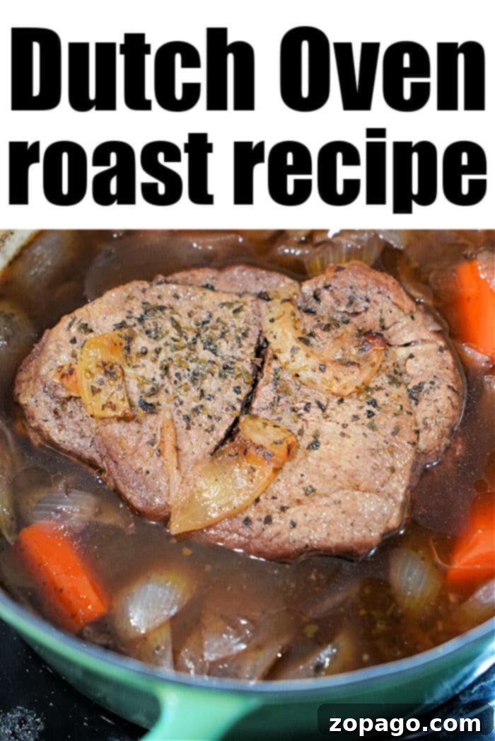 Slow-Cooked Dutch Oven Roast 7 dutch oven beef roast