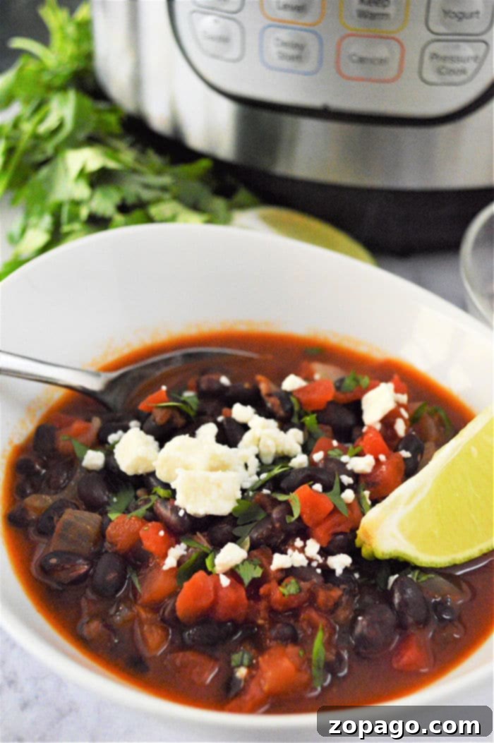 Instant Pot Black Bean Soup recipe
