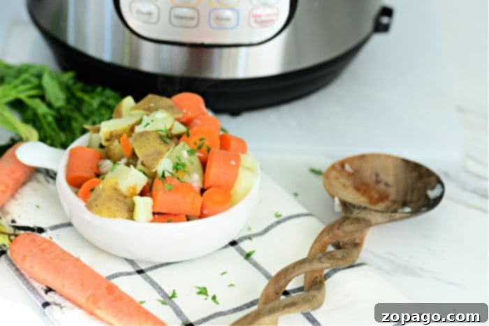 Simple Instant Pot Potatoes and Carrots 6 ninja foodi carrots and potatoes in inner pot