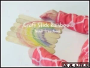 Get Crafty for St. Patrick's Day 5 Colorful Craft Stick Rainbows puzzle