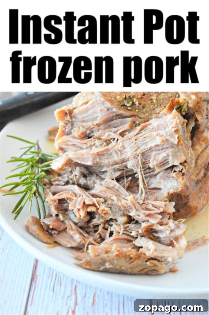 No Thaw Instant Pot Pork Shoulder 2 Instant Pot Frozen Pork Shoulder - Perfectly Cooked