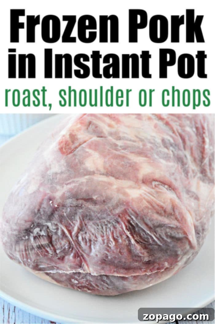 Tender Instant Pot Pork Shoulder from Frozen 4 how to cook frozen pork shoulder in a pressure cooker