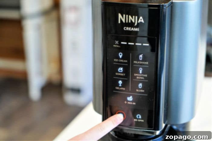 Your Ninja Creami Frozen Dessert Studio 7 A scoop of homemade Ninja Creami ice cream in a bowl.