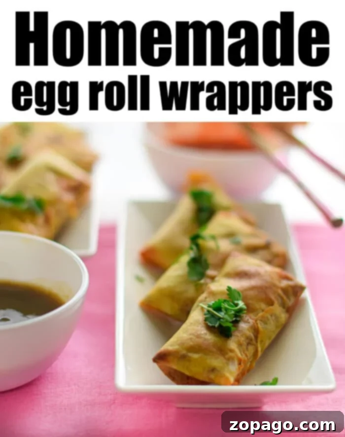 Crafting Your Own Egg Roll Wrappers 9 A stack of perfectly made Homemade Egg Roll Wrappers