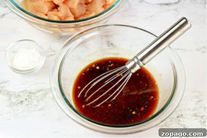 Flavorful Asian Chicken 5 Rich and glossy General Tso's style sauce.