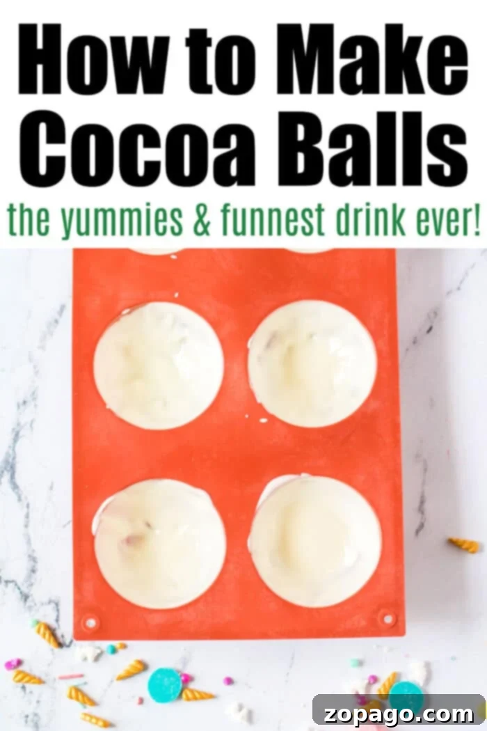 Marshmallow Hot Cocoa Bombs 4 How to make hot cocoa balls step-by-step