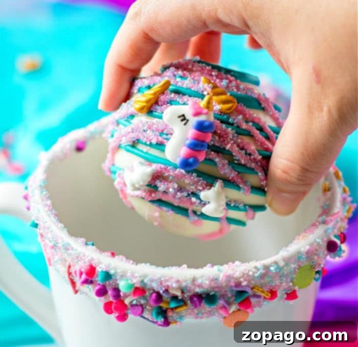 Marshmallow Hot Cocoa Bombs 7 Hot Chocolate Bomb with Marshmallows and colorful drizzles