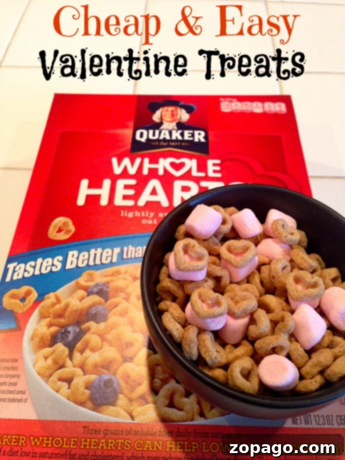 Candy free Valentines Candy-free Valentine's Day treat featuring Goldfish crackers, a popular and healthy snack for kids.