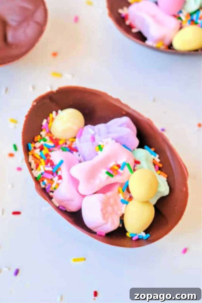 Create Your Own Chocolate Surprise Eggs 8 how to make hollow chocolate eggs