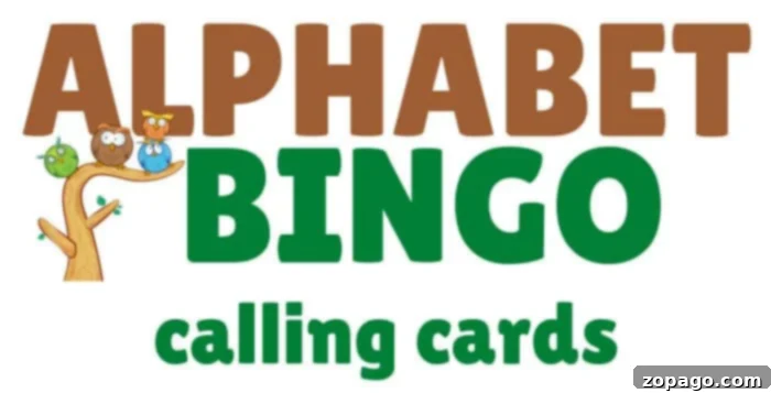 Printable Alphabet Bingo Fun 4 Close-up of alphabet bingo calling cards, featuring clear uppercase letters for game play.