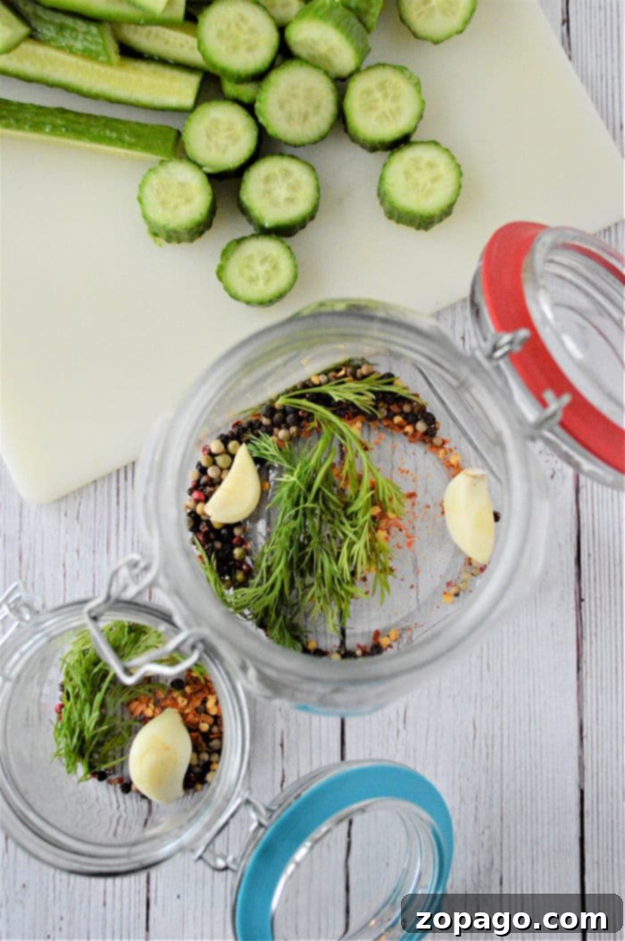 Farmhouse Dill Pickles from Scratch 4 Homemade Dill Pickles recipe with fresh dill