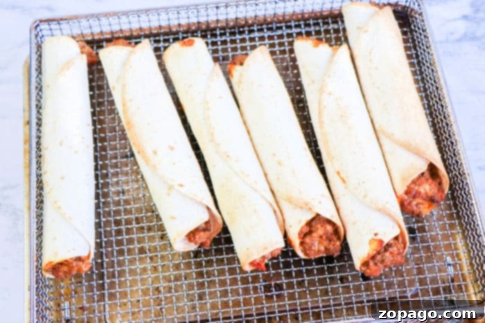 Perfectly Crispy Air Fryer Flautas 8 Air Fryer homemade flautas