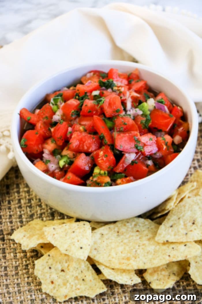 Effortless 3-Ingredient Pico de Gallo 2 Simple Salsa Recipe - Fresh Pico de Gallo