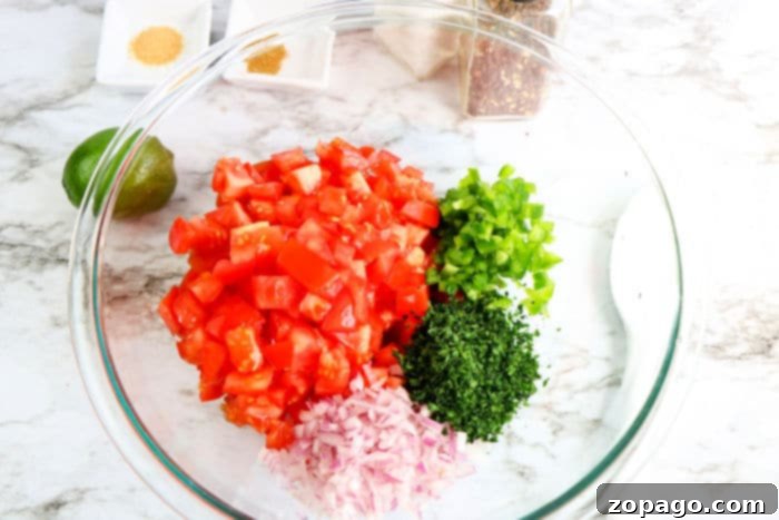 Effortless 3-Ingredient Pico de Gallo 5 Salsa Ingredients for a fresh recipe