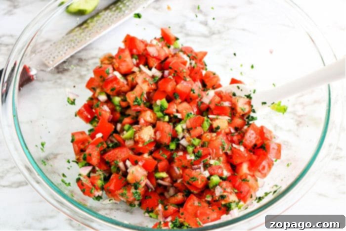 Effortless 3-Ingredient Pico de Gallo 6 Easy Salsa Recipe process