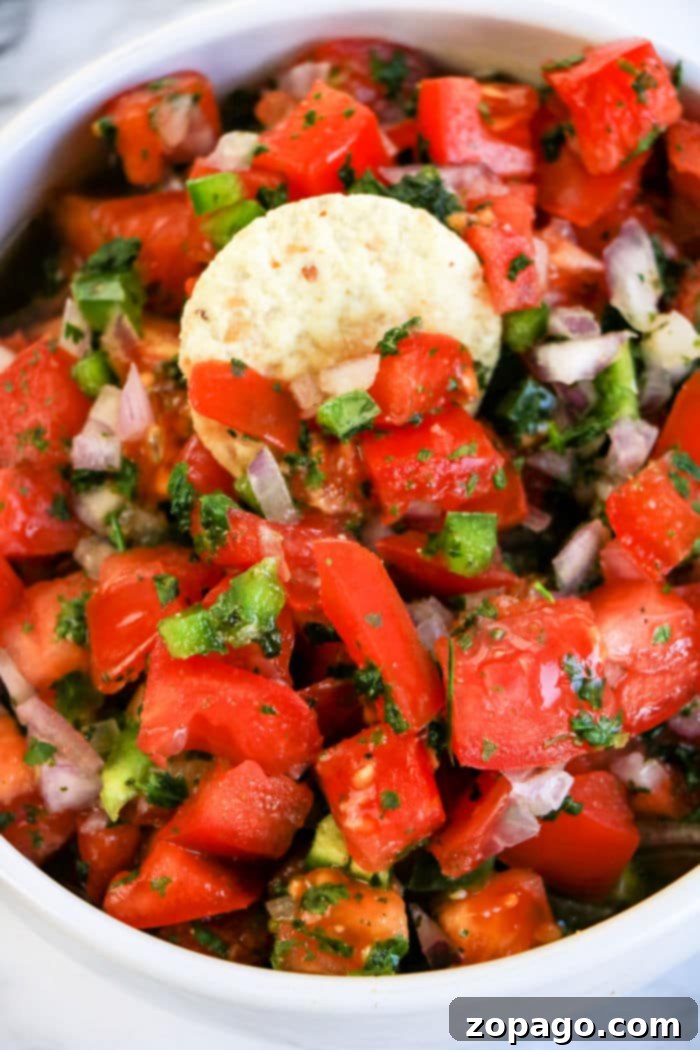 Effortless 3-Ingredient Pico de Gallo 7 Pico de Gallo bowl