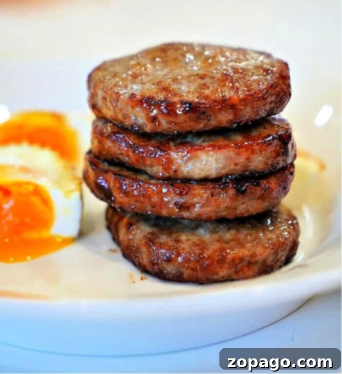 Easy Air Fryer Sausage Patties 2 Crispy air fryer eggs and sausage breakfast meal