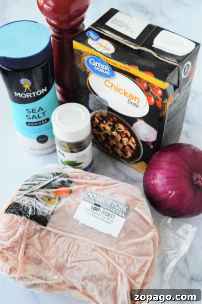 No Thaw Instant Pot Pork Roast 3 frozen pork roast in pressure cooker