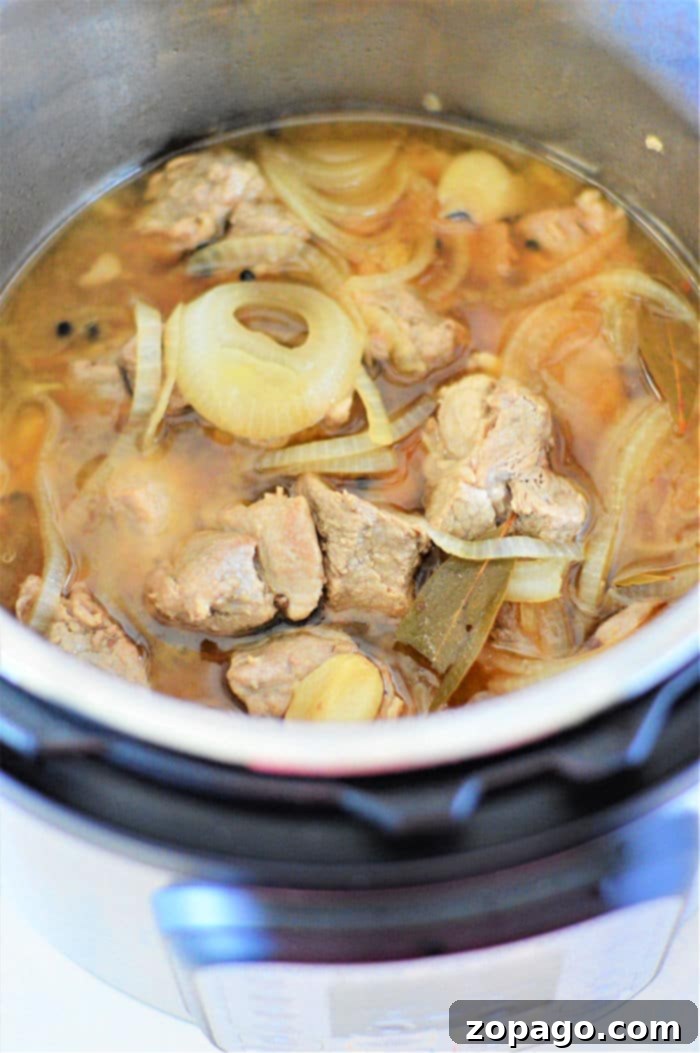 Filipino Pork Adobo 7 pressure cooker pork