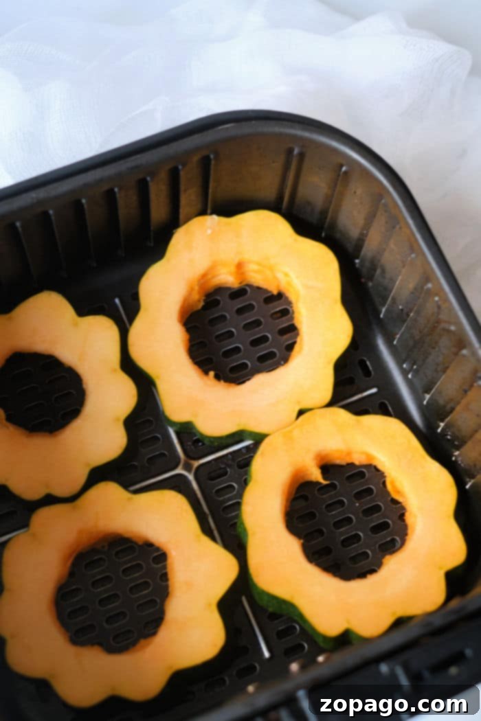 Perfectly Roasted Air Fryer Acorn Squash 5 air fryer squash